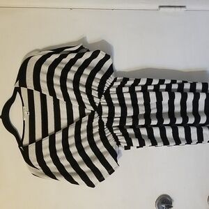 Black and White Metropark Blouse Size M